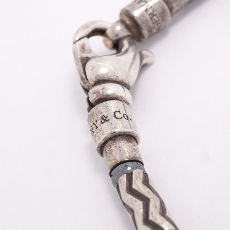 【6jkb0299】ティファニー ネックレス アズテック/ジグザグ シルバー925 ヘマタイト【中古】メンズ レディース ユニセックス