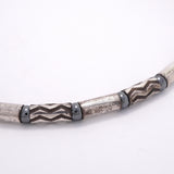【6jkb0299】ティファニー ネックレス アズテック/ジグザグ シルバー925 ヘマタイト【中古】メンズ レディース ユニセックス