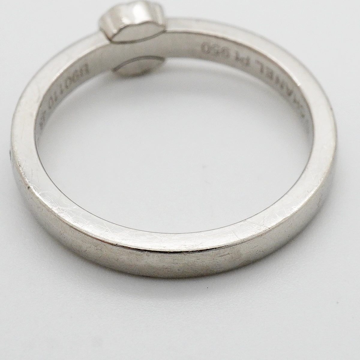 【6jkb0306】シャネル リング カメリア Pt950 プラチナ ダイヤモンド ＃48【中古】レディース