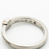 【6jkb0306】シャネル リング カメリア Pt950 プラチナ ダイヤモンド ＃48【中古】レディース