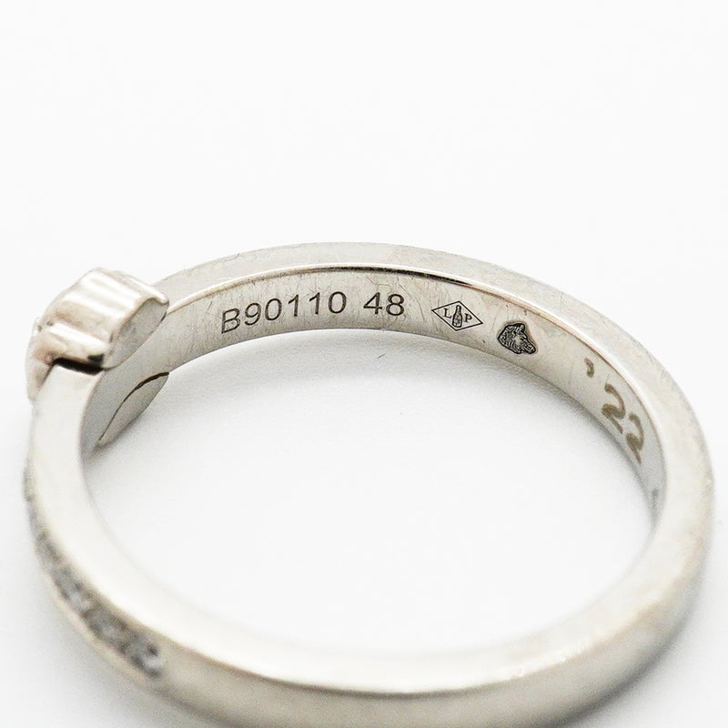 【6jkb0306】シャネル リング カメリア Pt950 プラチナ ダイヤモンド ＃48【中古】レディース