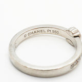 【6jkb0306】シャネル リング カメリア Pt950 プラチナ ダイヤモンド ＃48【中古】レディース