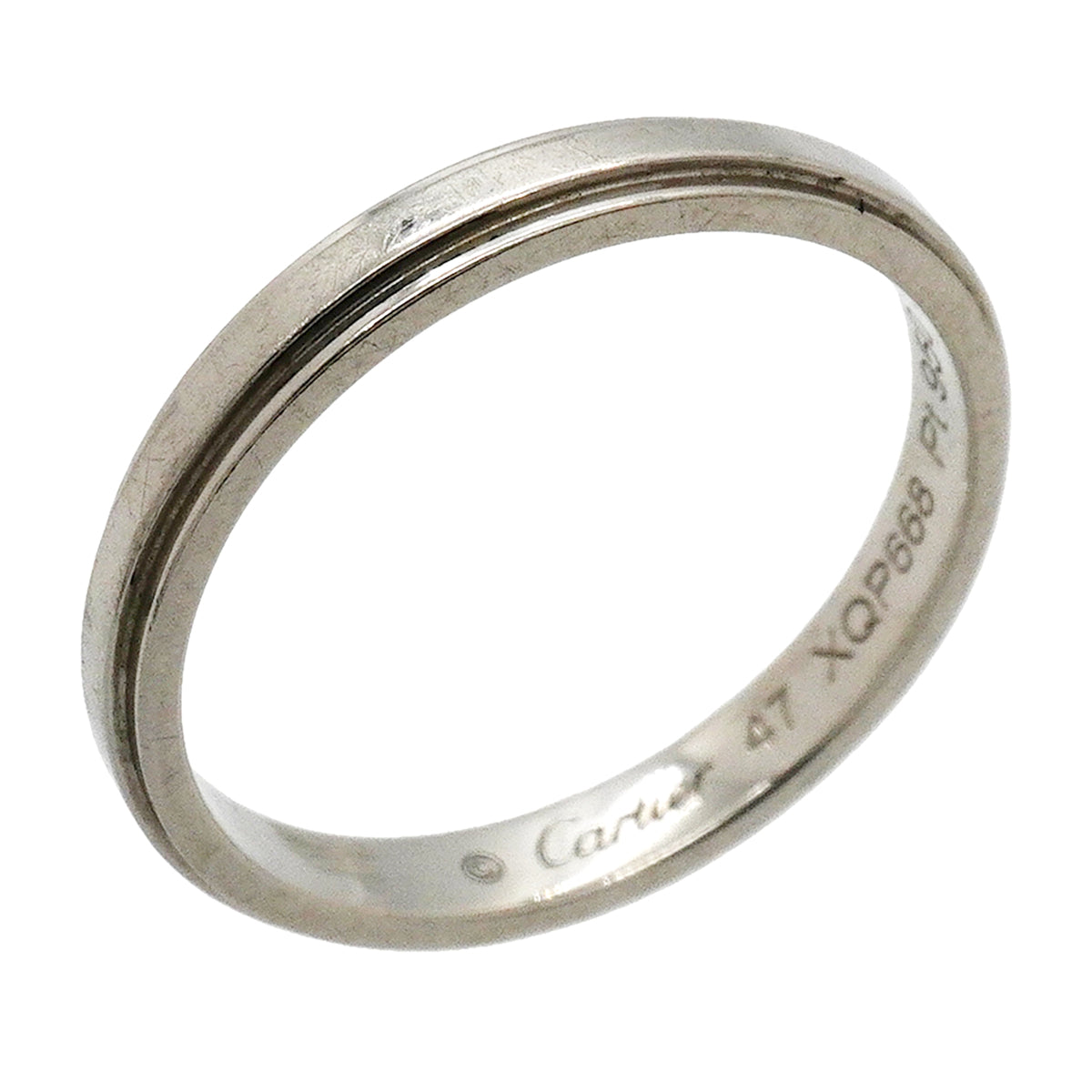 【6jkb0307】カルティエ リング ダムール Pt950 プラチナ ＃47【中古】レディース