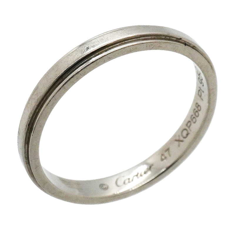 【6jkb0307】カルティエ リング ダムール Pt950 プラチナ ＃47【中古】レディース