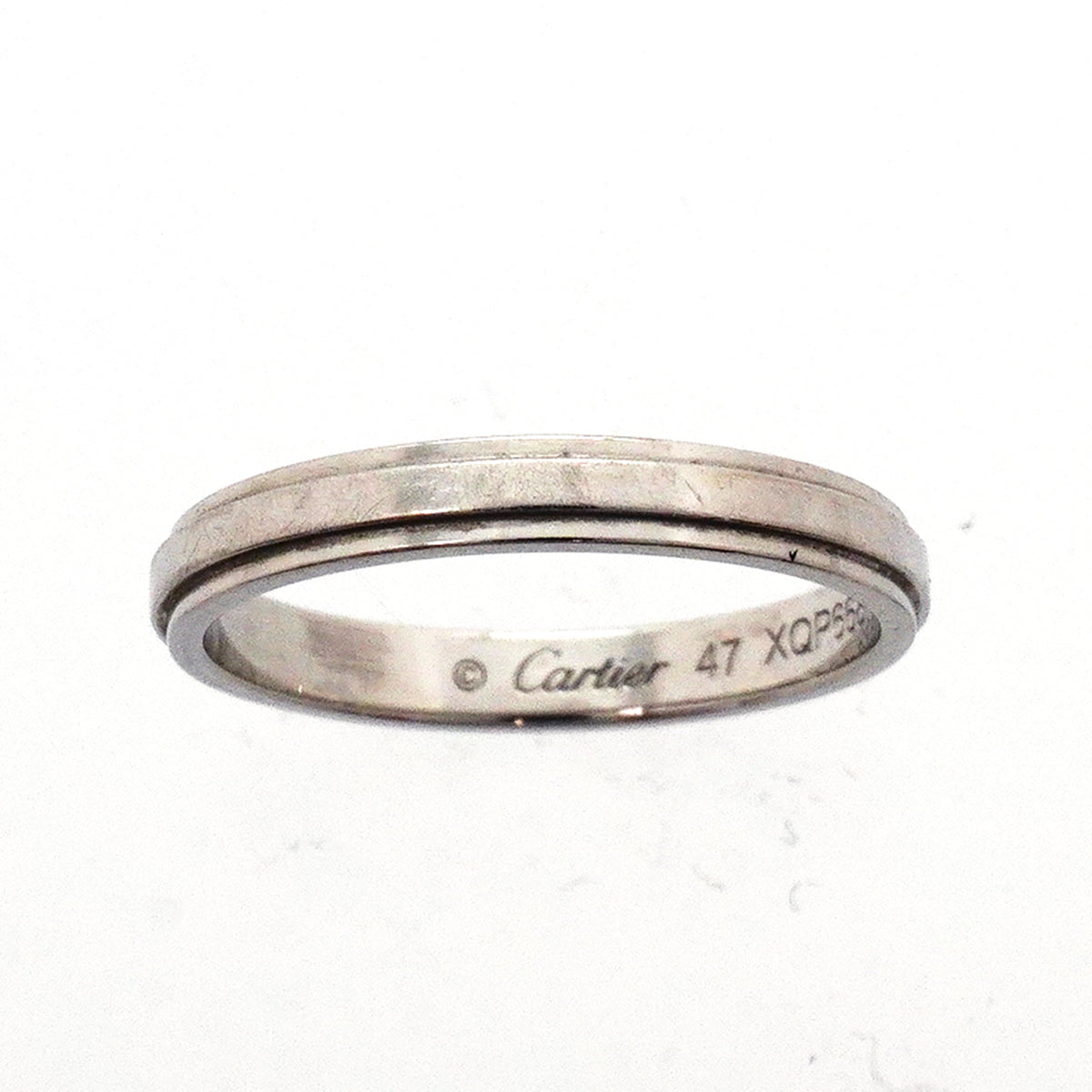 【6jkb0307】カルティエ リング ダムール Pt950 プラチナ ＃47【中古】レディース