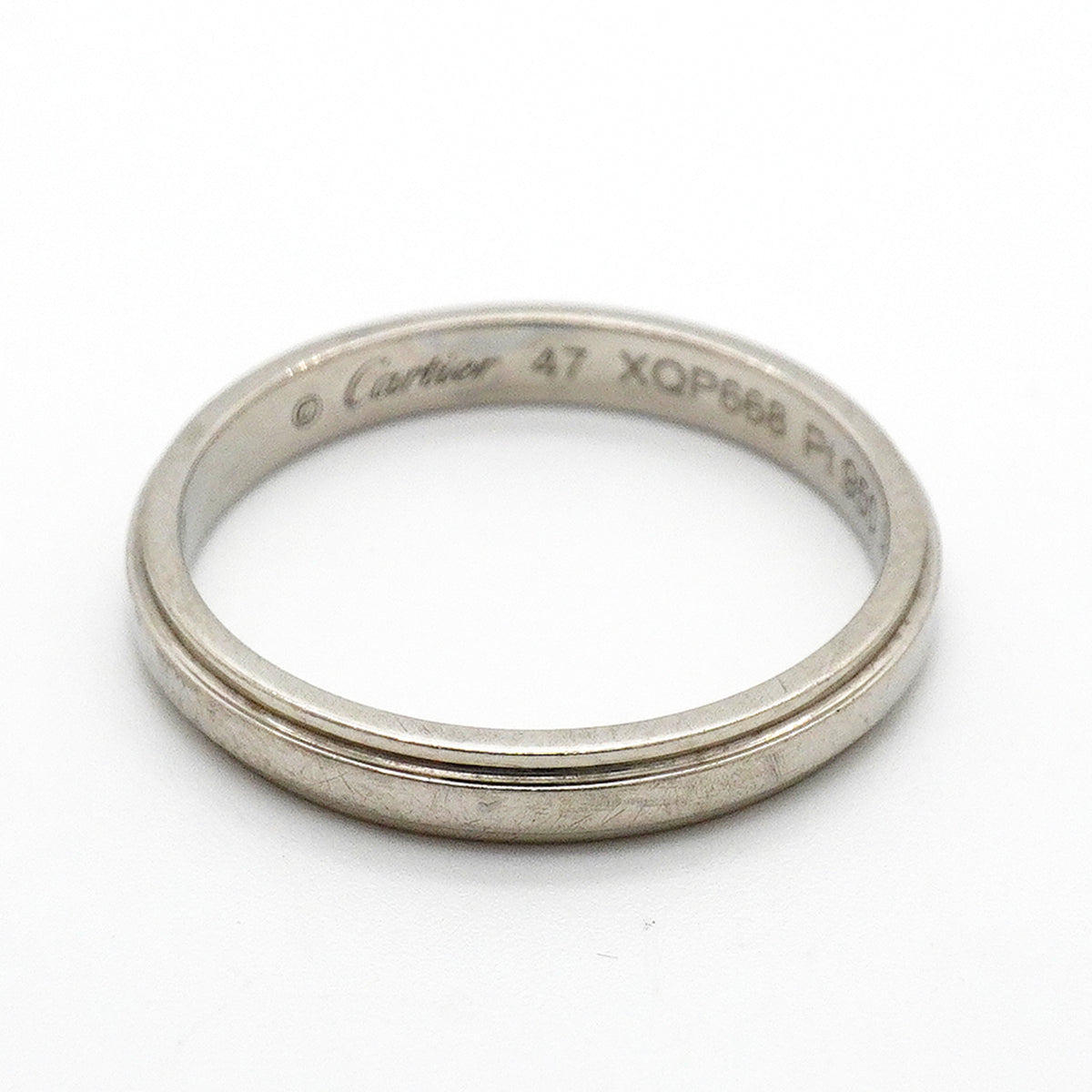 【6jkb0307】カルティエ リング ダムール Pt950 プラチナ ＃47【中古】レディース