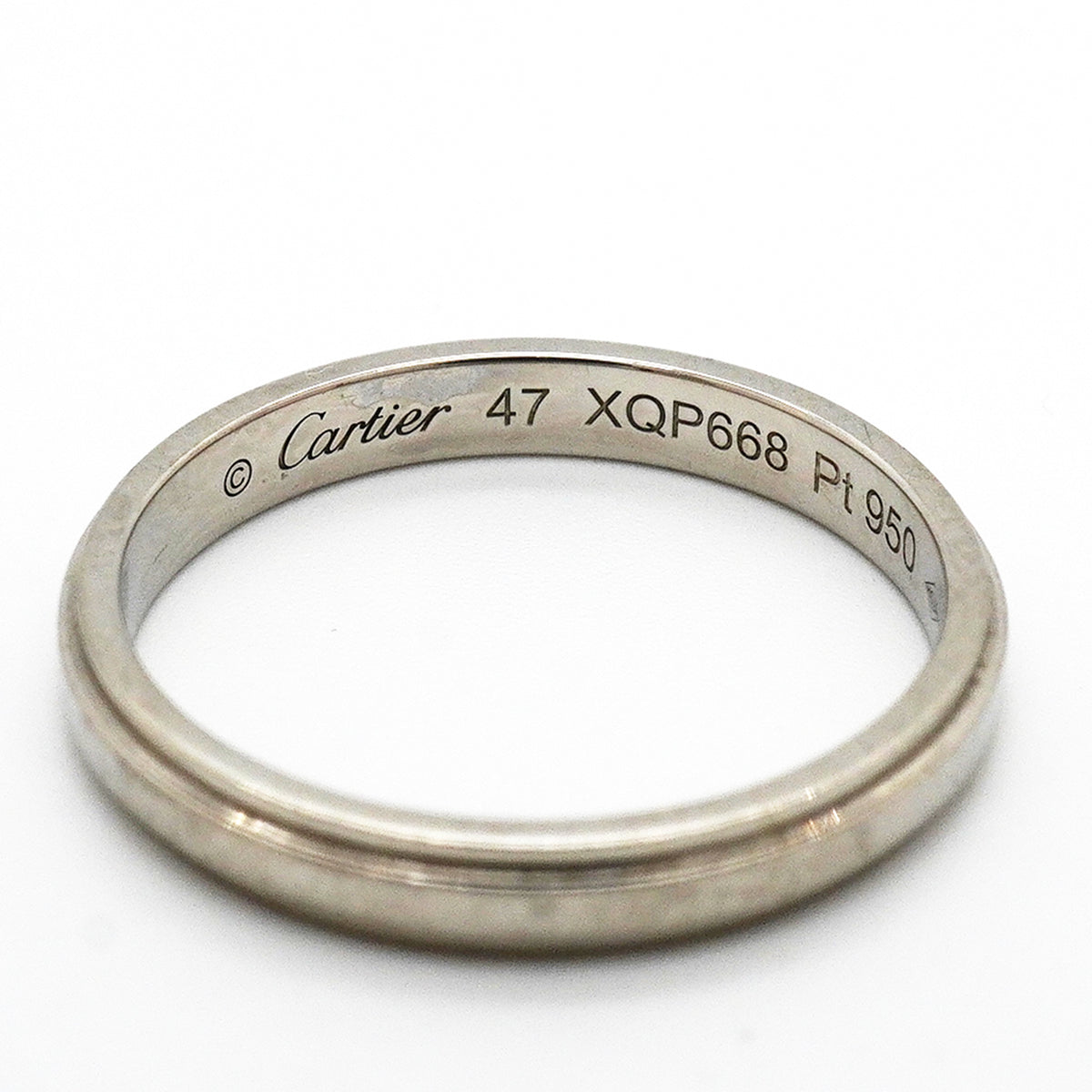 【6jkb0307】カルティエ リング ダムール Pt950 プラチナ ＃47【中古】レディース