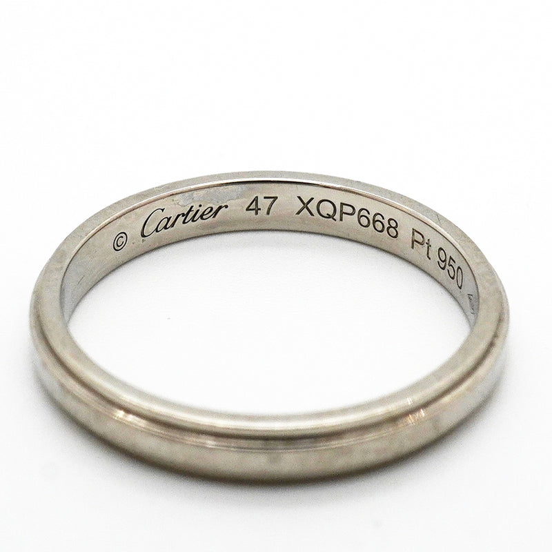 【6jkb0307】カルティエ リング ダムール Pt950 プラチナ ＃47【中古】レディース