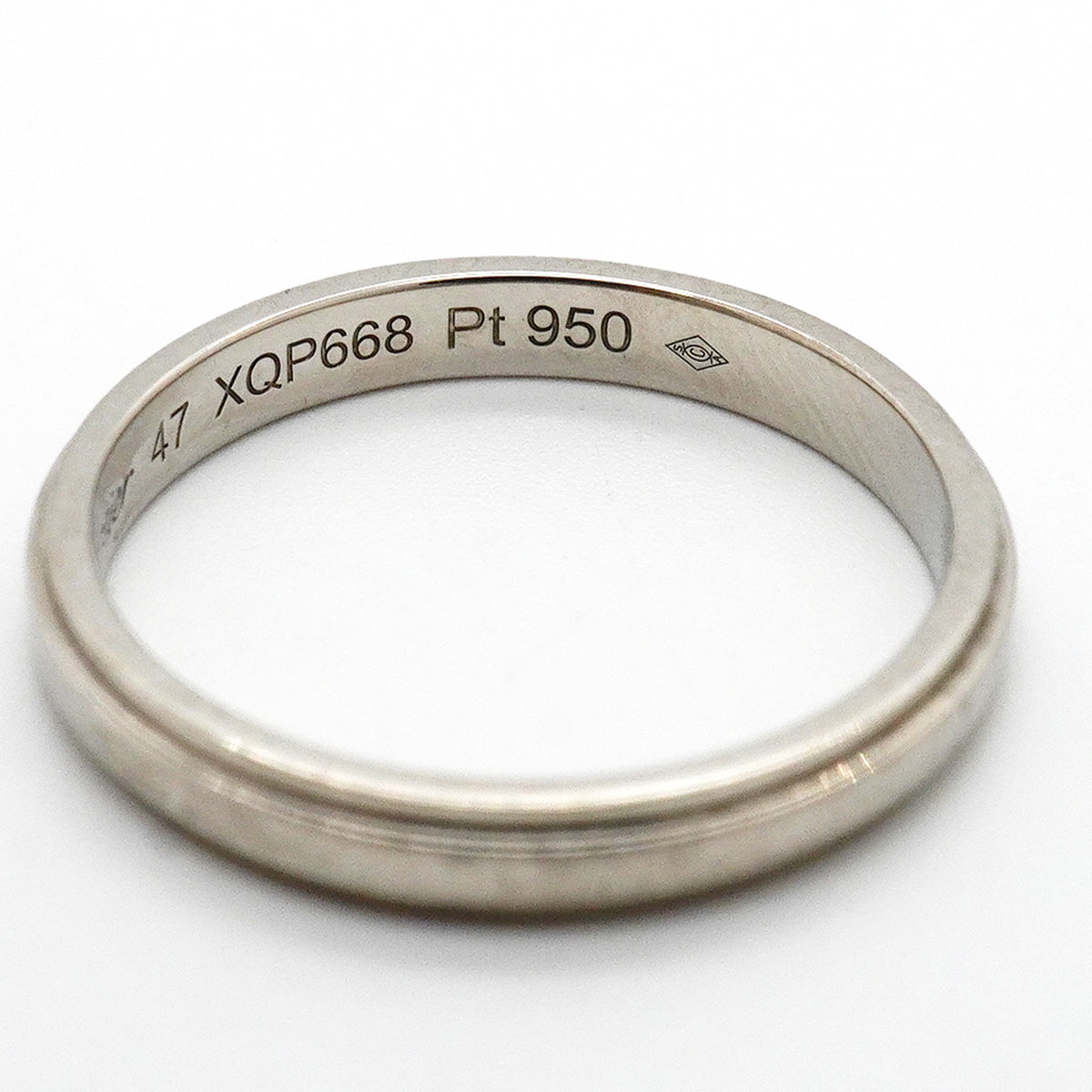 【6jkb0307】カルティエ リング ダムール Pt950 プラチナ ＃47【中古】レディース