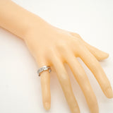 【6jkb0308】カルティエ リング タンクフランセーズ K18WG ホワイトゴールド ダイヤモンド ＃49【中古】レディース