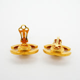 【6jkb0322】シャネル イヤリング ヴィンテージ ココマーク ターンロック GPメッキ ゴールド【中古】レディース