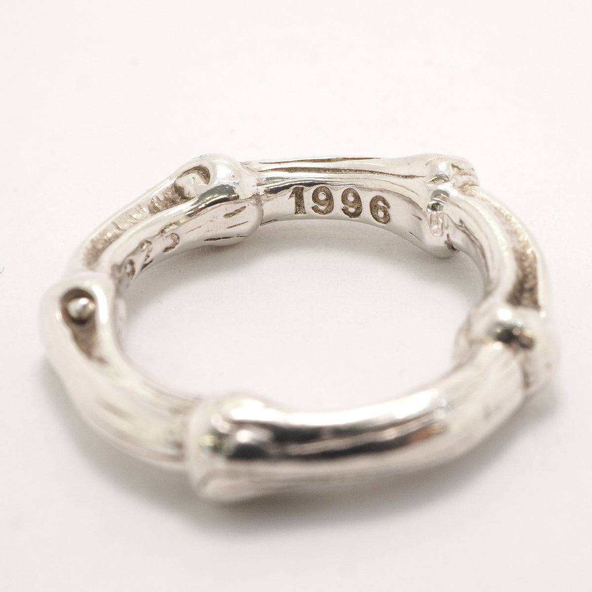 【6jkb0355】ティファニー リング バンブー シルバー925 8号【中古】レディース