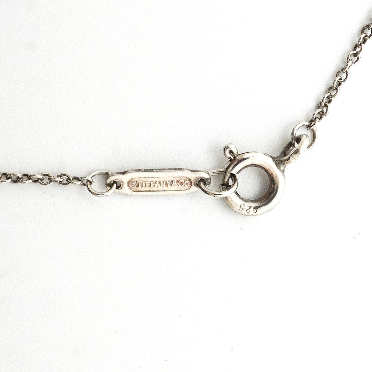 【6jkb0363】ティファニー ネックレス ダブルリターントゥハート シルバー925 ブルー【中古】レディース