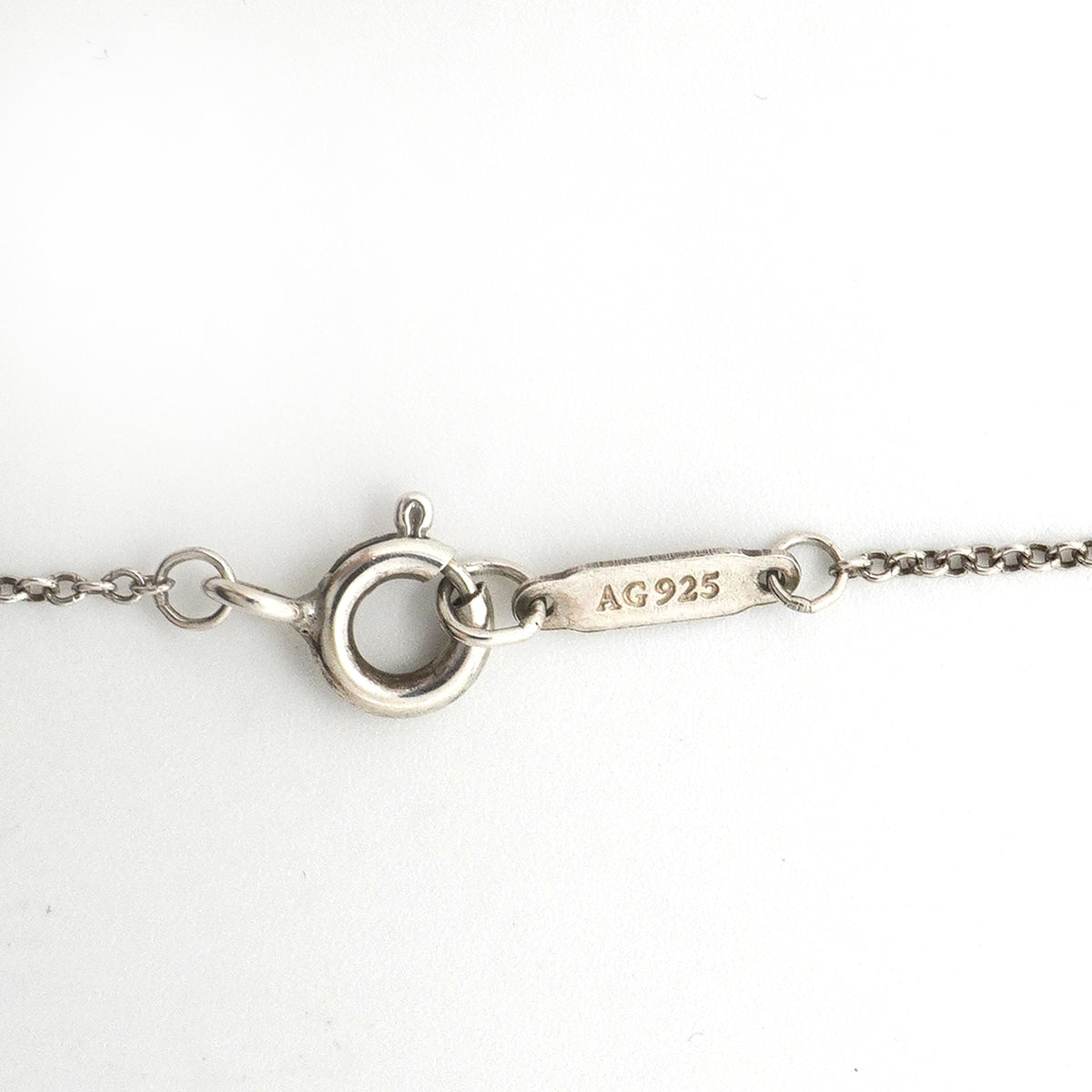 【6jkb0363】ティファニー ネックレス ダブルリターントゥハート シルバー925 ブルー【中古】レディース