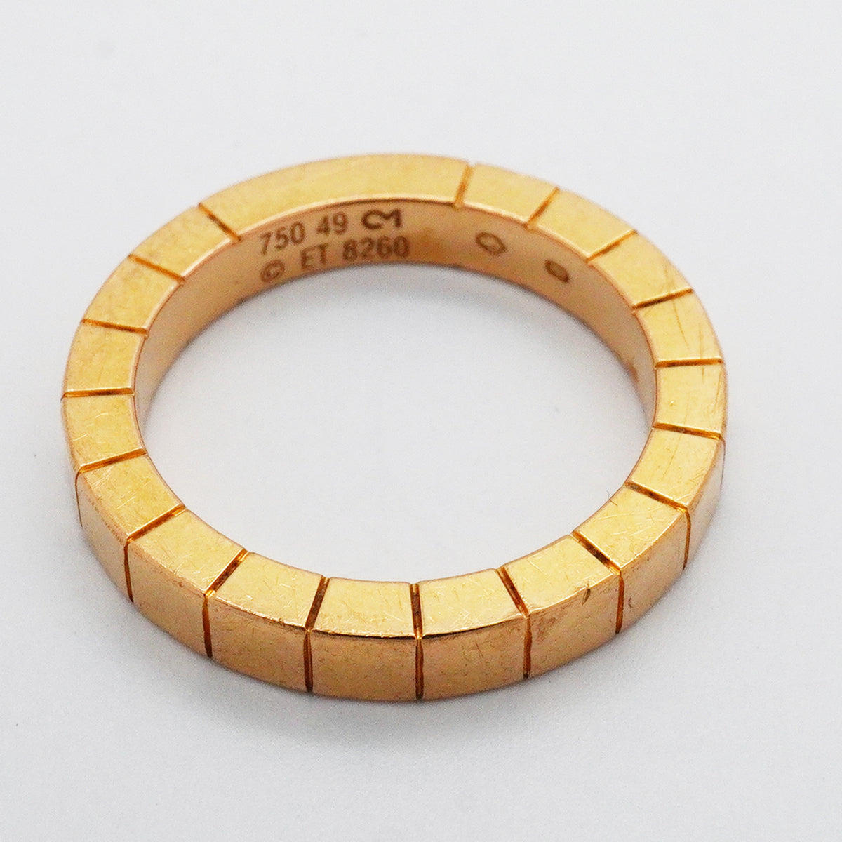 【6jkb0366】カルティエ リング ラニエール K18PG ピンクゴールド ＃49【中古】レディース