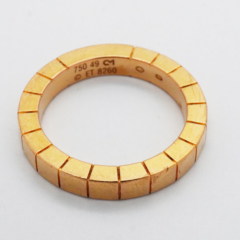 【6jkb0366】カルティエ リング ラニエール K18PG ピンクゴールド ＃49【中古】レディース