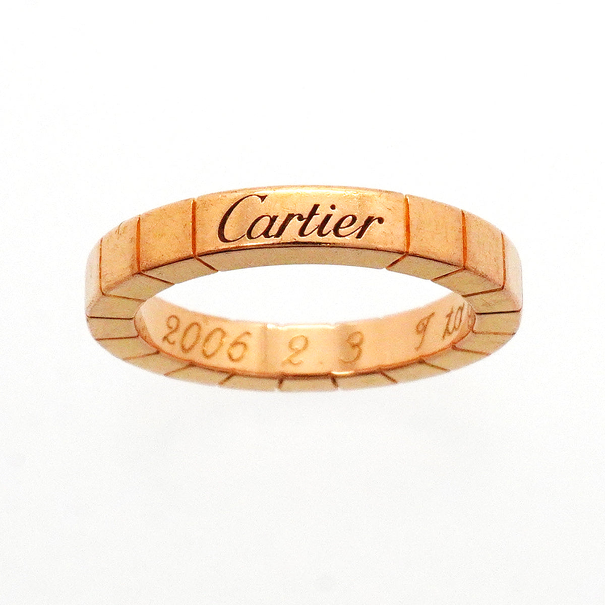【6jkb0366】カルティエ リング ラニエール K18PG ピンクゴールド ＃49【中古】レディース