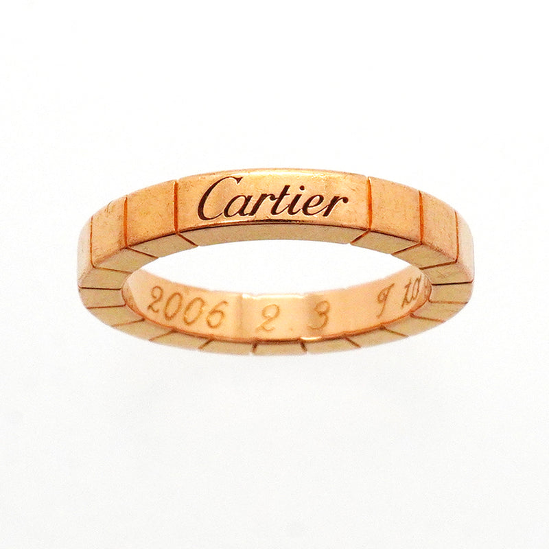 【6jkb0366】カルティエ リング ラニエール K18PG ピンクゴールド ＃49【中古】レディース