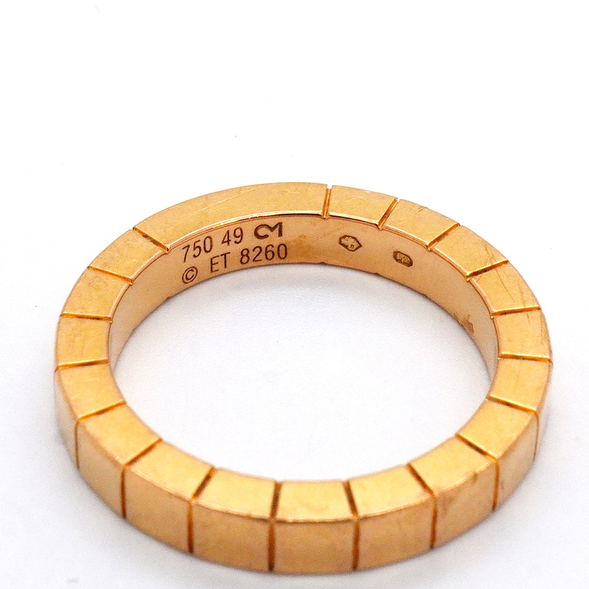 【6jkb0366】カルティエ リング ラニエール K18PG ピンクゴールド ＃49【中古】レディース