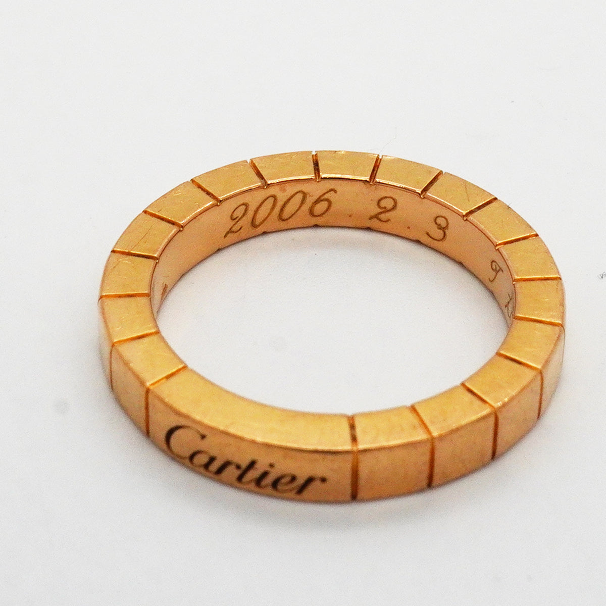 【6jkb0366】カルティエ リング ラニエール K18PG ピンクゴールド ＃49【中古】レディース