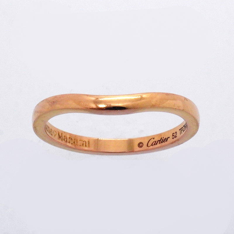 【6jkb0369】カルティエ リング バレリーナ K18PG ピンクゴールド ＃52【中古】レディース