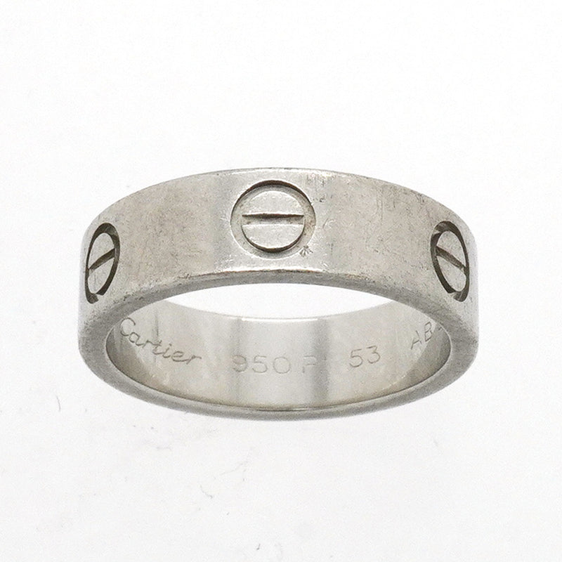 【6jkb0371】カルティエ リング ラブ Pt950 プラチナ ＃53【中古】レディース