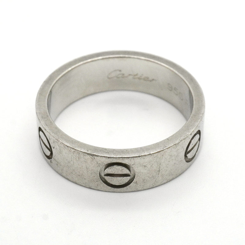 【6jkb0371】カルティエ リング ラブ Pt950 プラチナ ＃53【中古】レディース