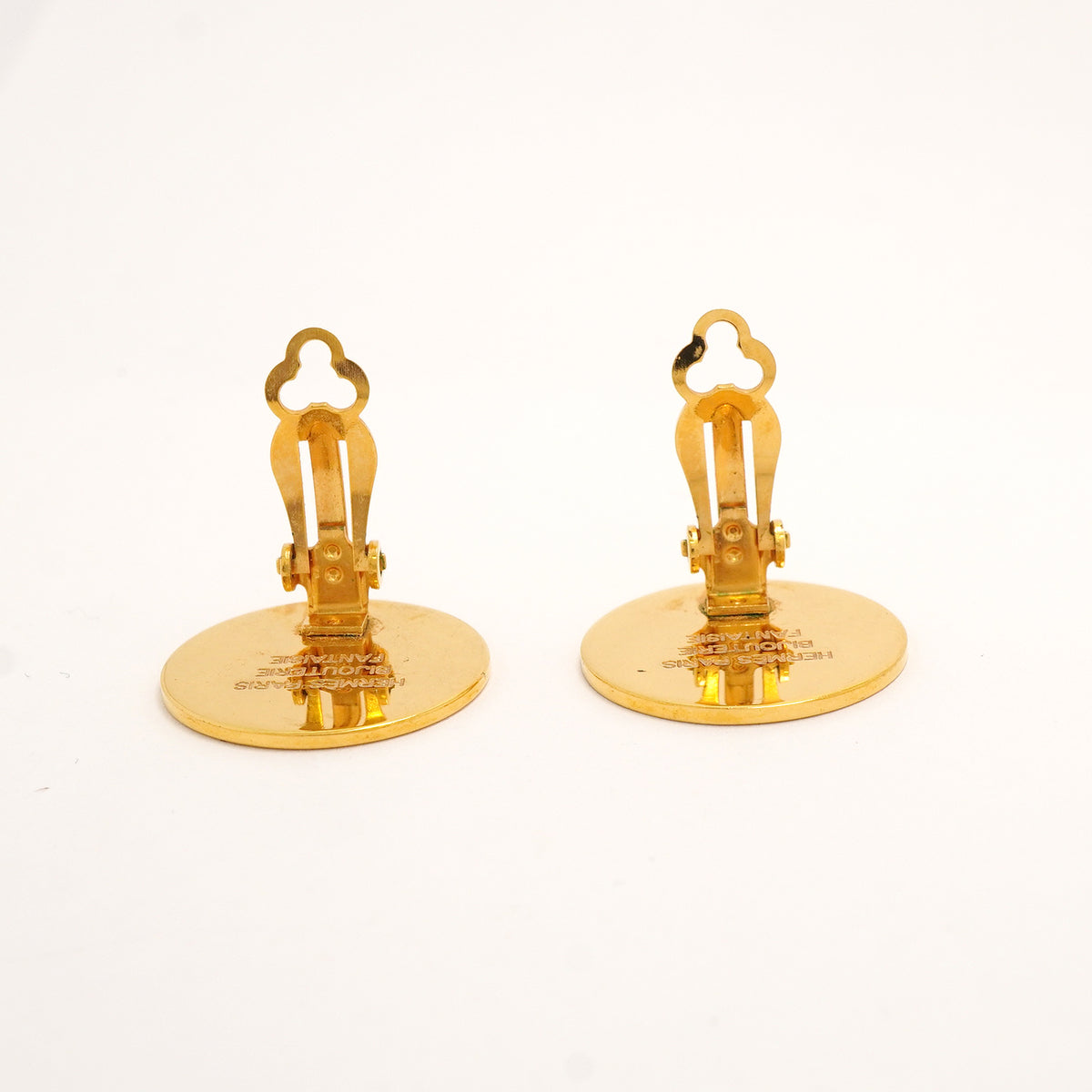 【6jkb0372】エルメス イヤリング セリエ GPメッキ ゴールド【中古】レディース
