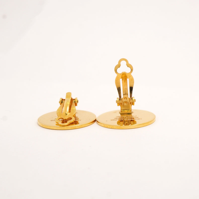 【6jkb0372】エルメス イヤリング セリエ GPメッキ ゴールド【中古】レディース