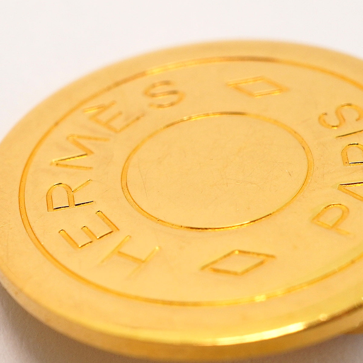 【6jkb0372】エルメス イヤリング セリエ GPメッキ ゴールド【中古】レディース