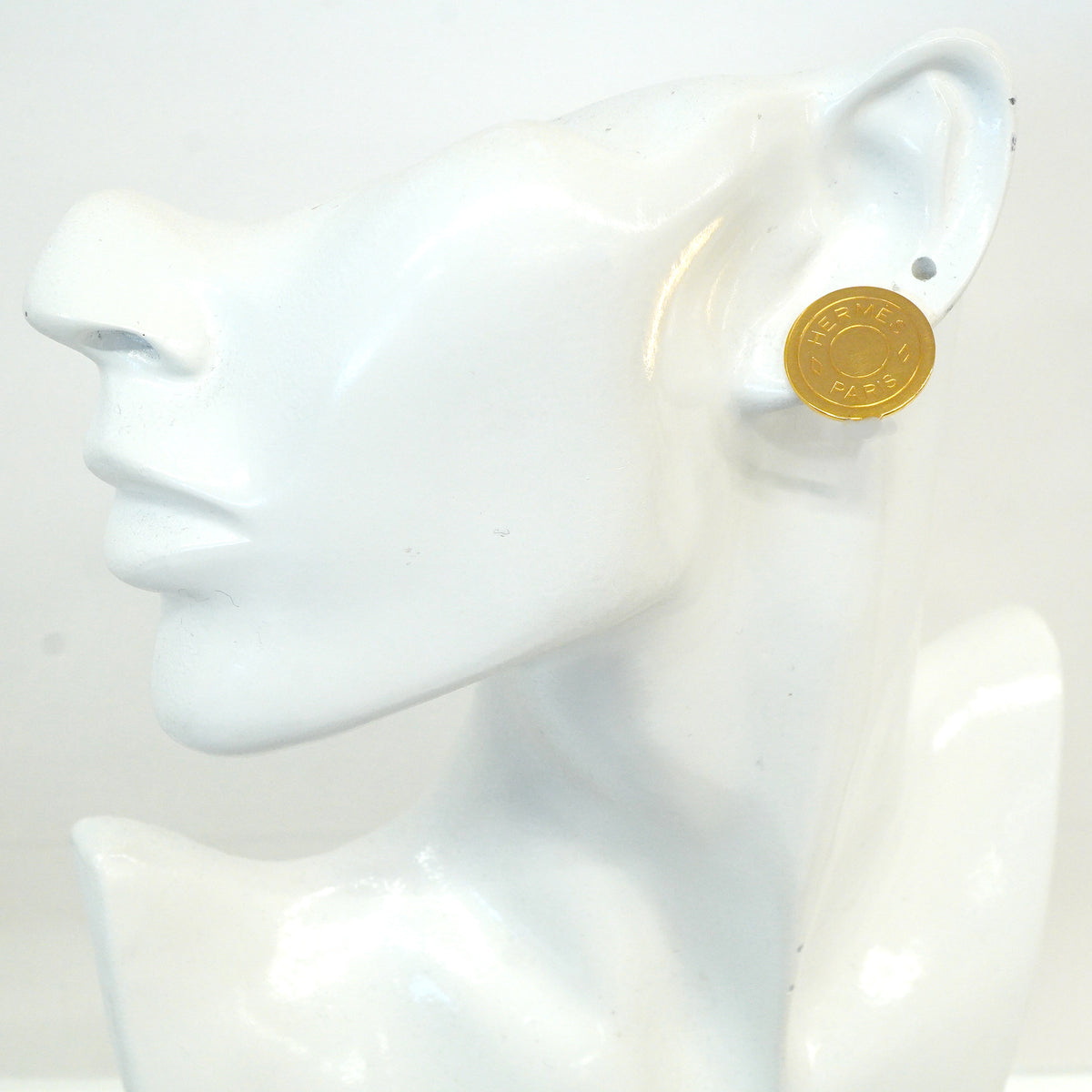 【6jkb0372】エルメス イヤリング セリエ GPメッキ ゴールド【中古】レディース