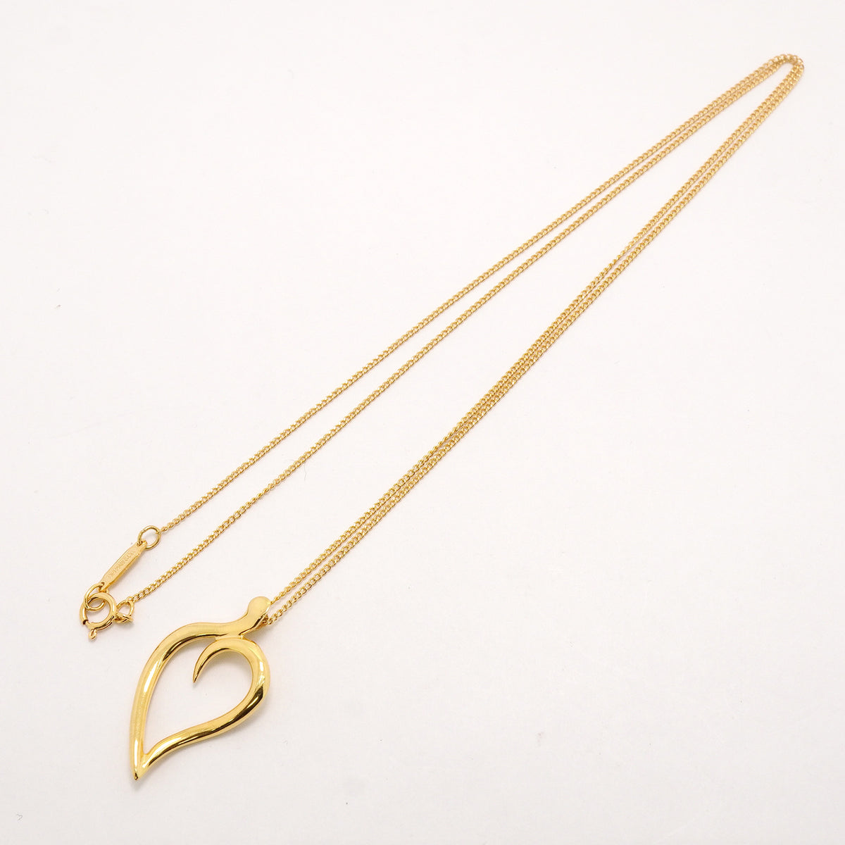 【6jkb0376】ティファニー ネックレス リーフ K18YG イエローゴールド【中古】レディース