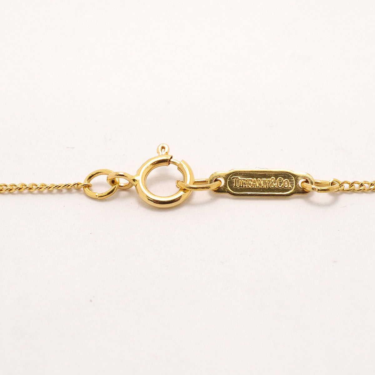 【6jkb0376】ティファニー ネックレス リーフ K18YG イエローゴールド【中古】レディース