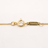 【6jkb0376】ティファニー ネックレス リーフ K18YG イエローゴールド【中古】レディース