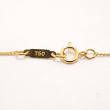 【6jkb0376】ティファニー ネックレス リーフ K18YG イエローゴールド【中古】レディース