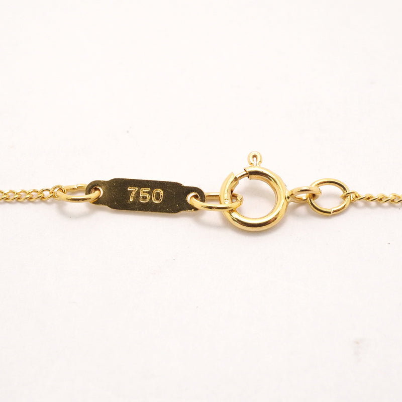 【6jkb0376】ティファニー ネックレス リーフ K18YG イエローゴールド【中古】レディース