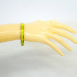 【6jkb0381】エルメス バングル エマイユPM GPメッキ 七宝焼き ゴールド グリーン【中古】レディース