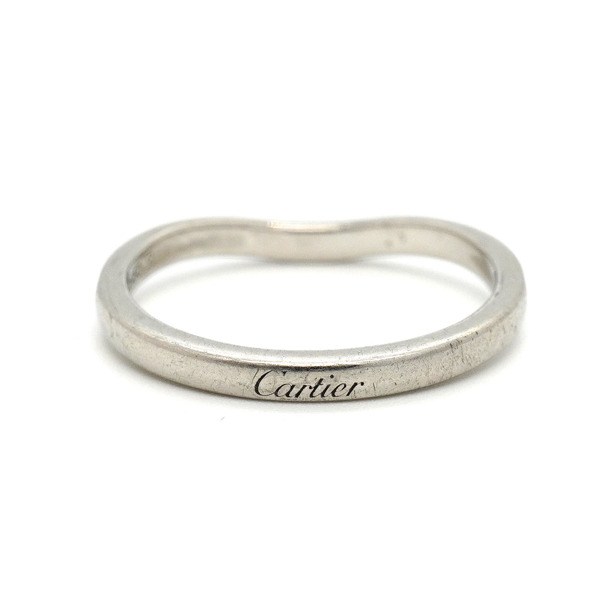 【6jkb0382】カルティエ リング バレリーナ Pt950 プラチナ ダイヤモンド ＃52【中古】レディース