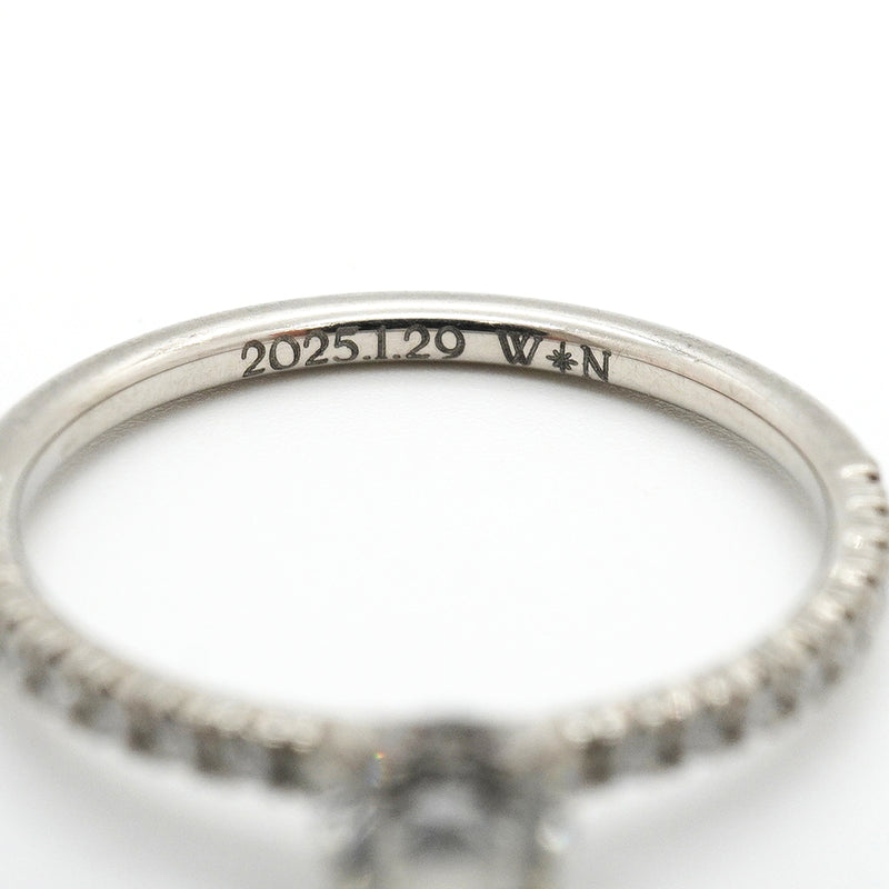 【6jkb0387】カルティエ リング エタンセルドゥ Pt950 プラチナ ダイヤモンド 0.31ct ＃49【中古】レディース