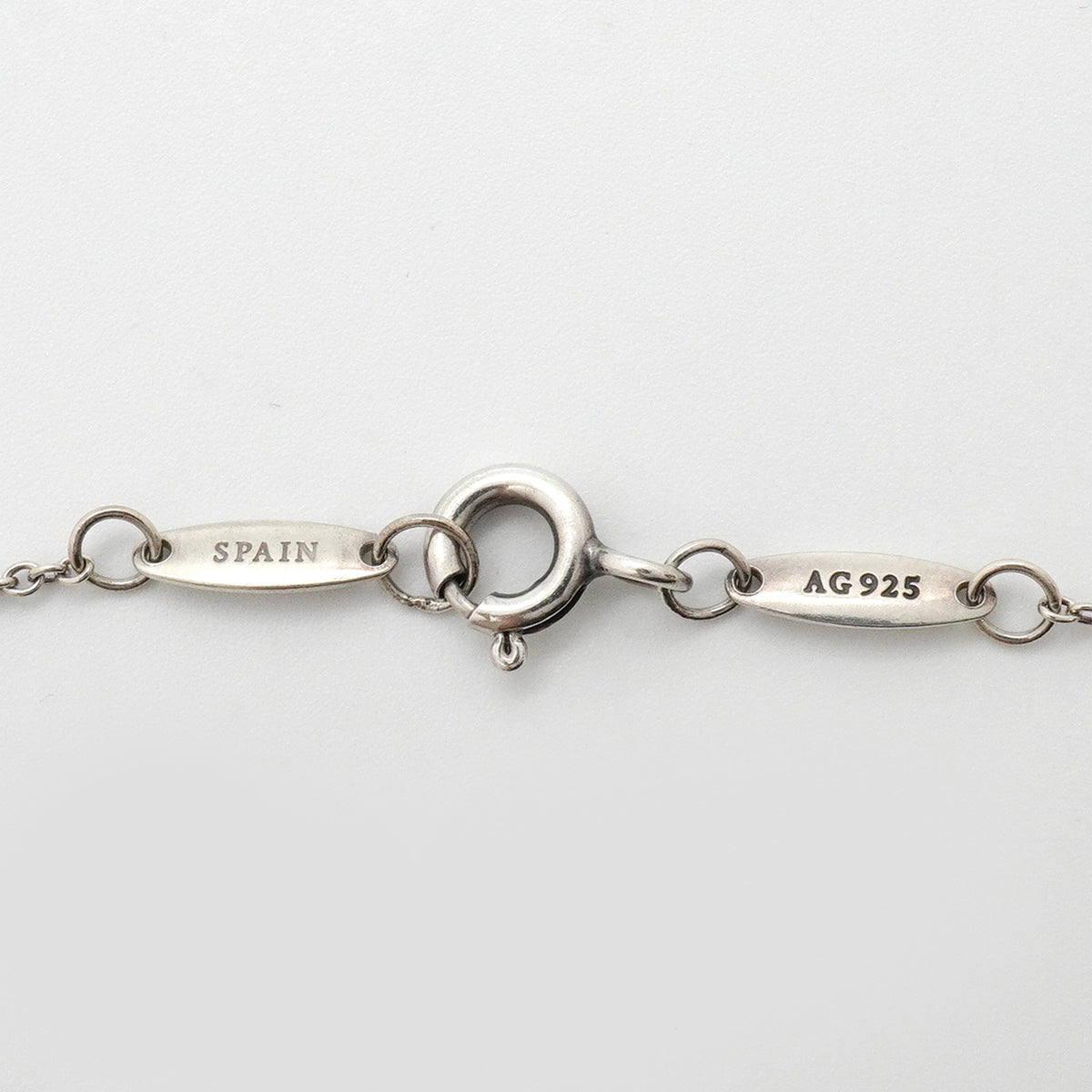 【6jkb0388】ティファニー ネックレス バイザヤード 1PD シルバー925 ダイヤモンド【中古】レディース