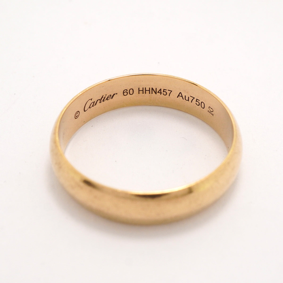 【6jkb0395】カルティエ リング ウェディング K18PG ピンクゴールド ＃60【中古】メンズ