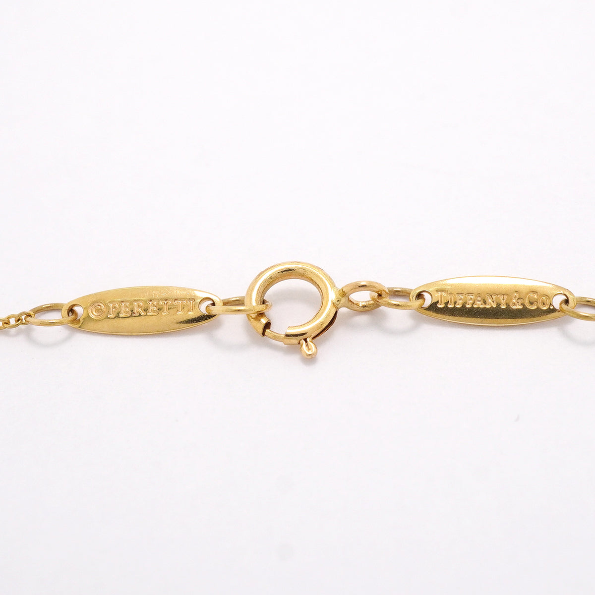 【6jkb0396】ティファニー ネックレス レター/イニシャルM K18YG イエローゴールド【中古】レディース