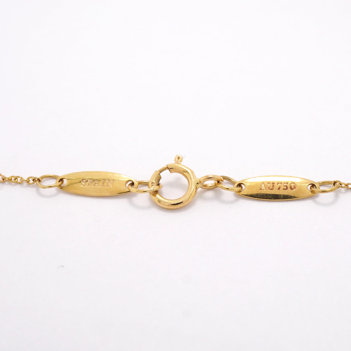 【6jkb0396】ティファニー ネックレス レター/イニシャルM K18YG イエローゴールド【中古】レディース