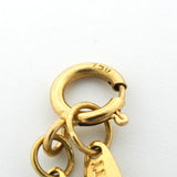 【6jkb0396】ティファニー ネックレス レター/イニシャルM K18YG イエローゴールド【中古】レディース