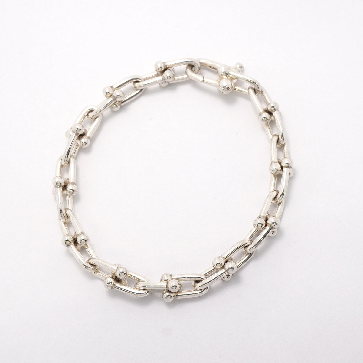 【6jkb0398】ティファニー ブレスレット ハードウェア/スモールリンク シルバー925【中古】レディース