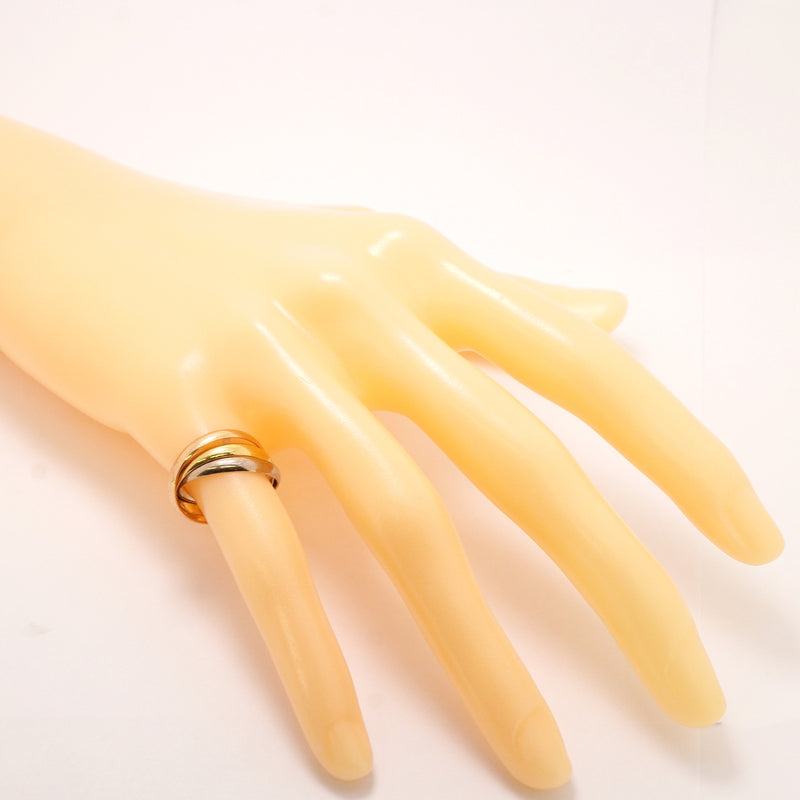 【6jkb0399】カルティエ リング トリニティ スモールモデル K18YG イエローゴールド K18WG ホワイトゴールド K18PG ピンクゴールド ＃50【中古】レディース