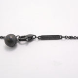 【6jkb0401】ティファニー ネックレス ポケモンコラボ/カラカラ シルバー925 ダイヤモンド ブラック【中古】レディース