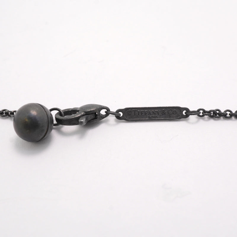 【6jkb0401】ティファニー ネックレス ポケモンコラボ/カラカラ シルバー925 ダイヤモンド ブラック【中古】レディース
