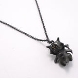【6jkb0401】ティファニー ネックレス ポケモンコラボ/カラカラ シルバー925 ダイヤモンド ブラック【中古】レディース