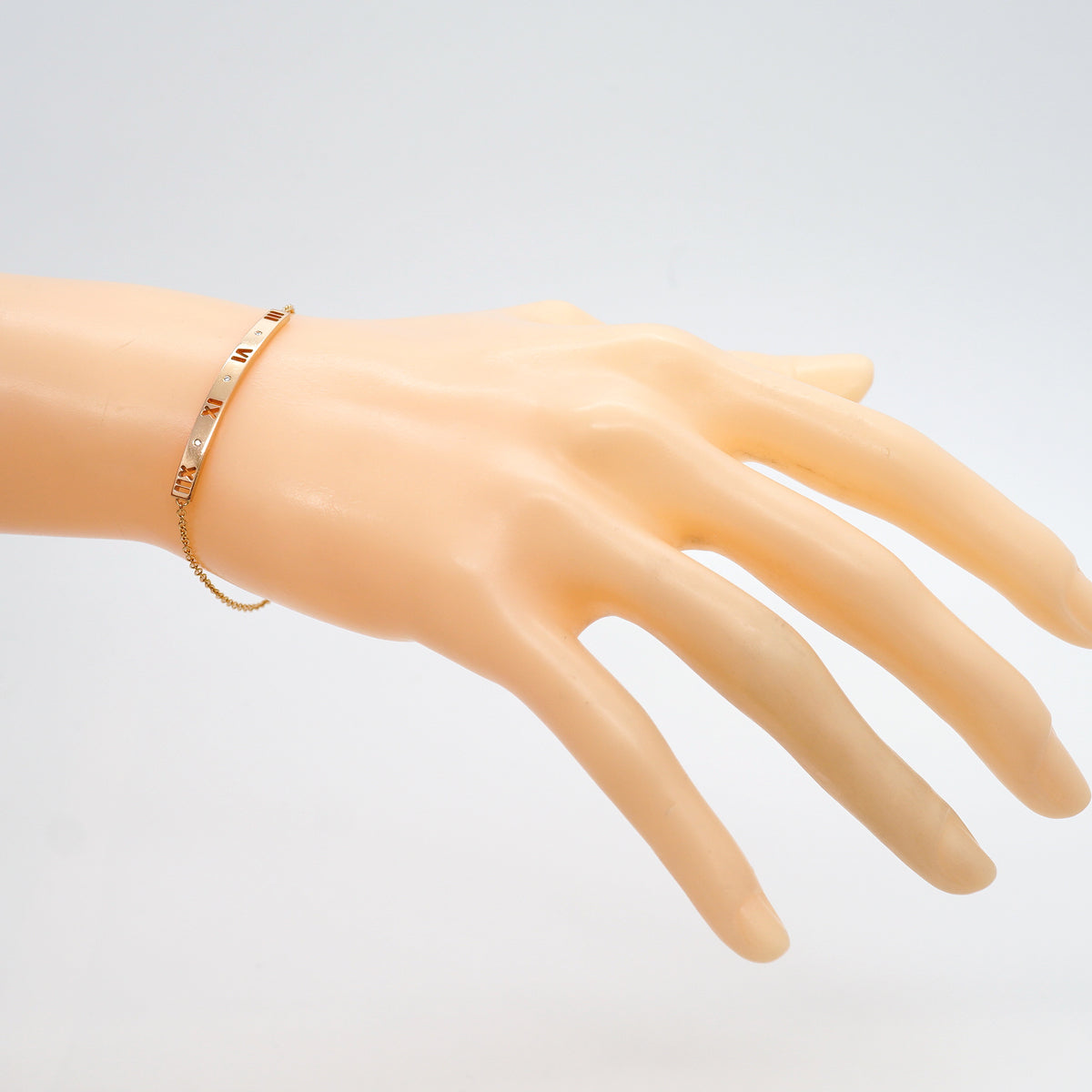 【6jkb0404】ティファニー ブレスレット アトラス 3PD K18PG ピンクゴールド ダイヤモンド【中古】レディース